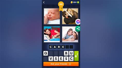 4 pics 1 word level 163 answer 6 letters  It features 2000 levels, daily gifts, and hints and has no time or network limits